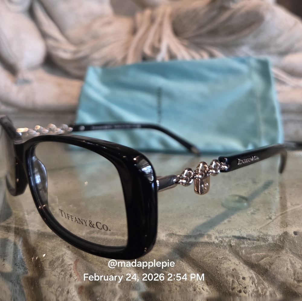 Tiffany & Company TF2064 Eyeglass Frames Padalock Vintage Luxury Designer #175